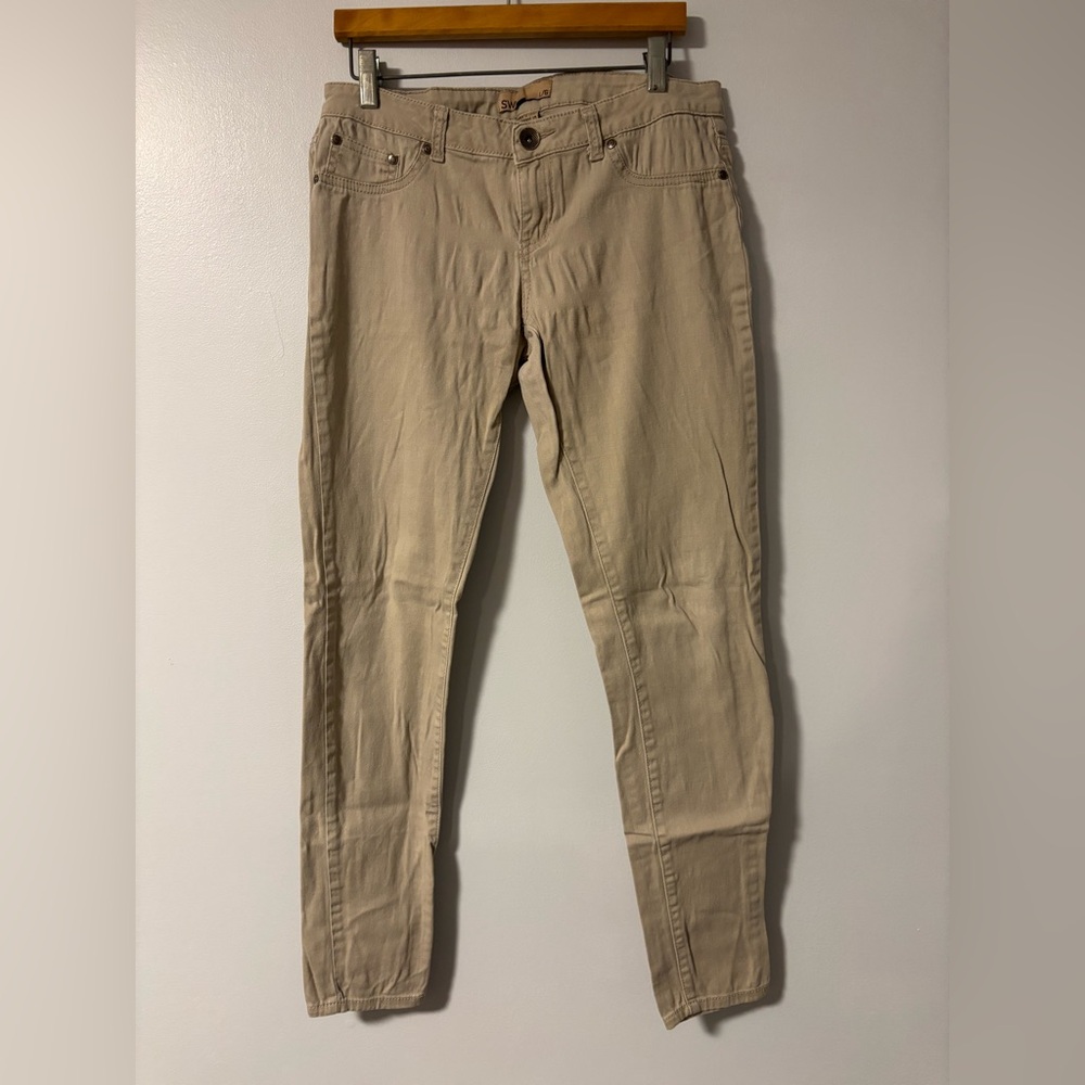 SWS Beige Tan Nude Khaki Skinny Leg Pants Size Large